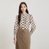 Women's Polka Dot Long Sleeve Blouse