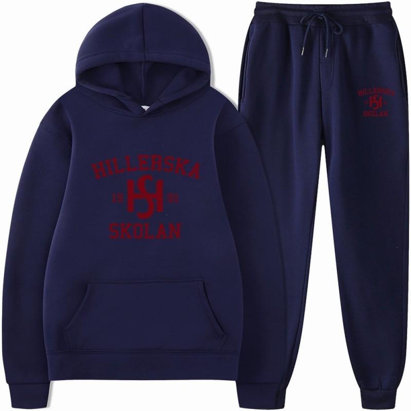 Young Royals Hillerska School Hoodie Teens Casual Printed Pullover Loose Fit