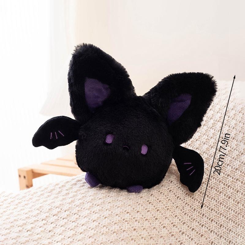 20cm Bat Christmas Decoration Pillows Cute Plump Bats Gifts Home Decor Hanging Ornament Stuffed Animal Pillow Holiday Supplies