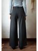 EGGKA High-Waisted Loose Straight-Leg Pants for Spring and Fall