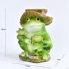 Frog Bird Feeder Garden Sculpture Miniature Decor for Indoor And Outdoor
