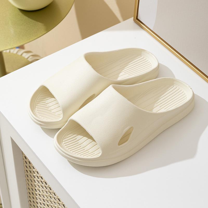 Cool slippers eva stepping on shit feeling bathroom non-smelly feet non-slip home indoor home bath summer