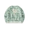 Anta Outdoor Series All Over Plant Print Loose Long Sleeve Pullover Sweatshirt Women Sweatshirt Ceramic-Green 162416705-3