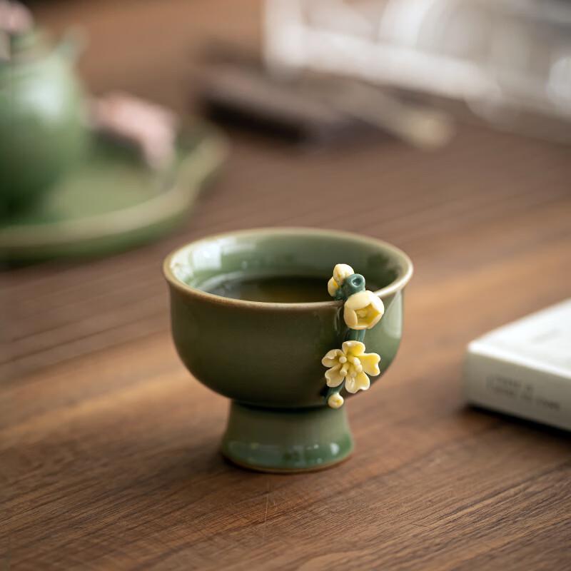 Shangqi Retro Hand-Pinched Ceramic Teacup