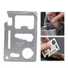 10PCS High Carbon Steel Silver Multifunction Survival Knife Card Camping Tool with Portable