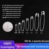 Gold and Silver Large Old-Fashioned Safety Pins for Clothing Tags and Kilts