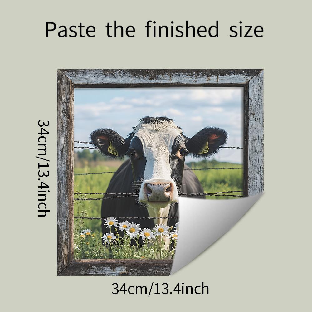 

Пасторальный Бычья голова Кухня Столовая Шкаф Домашний фон Украшение и Декоративные наклейки