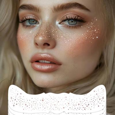 2026 Glitter Freckle Tattoo Stickers - Party Makeup Face Decorations