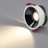 Hög ljusstyrka Djup Bländskydd Led Cob Downlight Smal Inbyggd Ultratunn 9W 12W 15W Led Takspotlight Aluminium Downlights