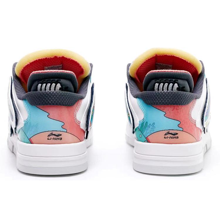 STEVEN HARRINGTON X Li Ning Wave Pro Skateboard Shoes Men's Low Top Kohlrabi Green/Light Blue Purple/Mist White AECR053-2