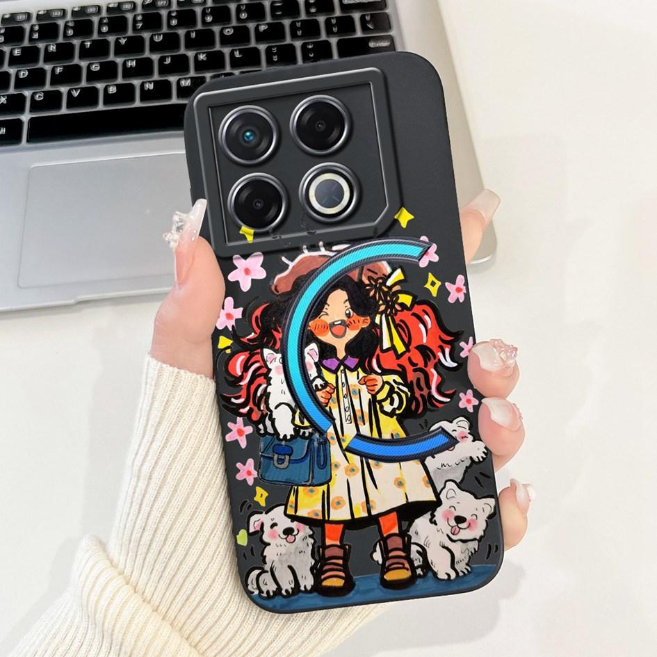 Per Infinix GT 20 Pro 2024 Custodia X6871 Cover Antiurto Fantasia alla Moda Morbido Silicone Opaco Custodia per Telefono Per Infinix GT20 Pro Coque