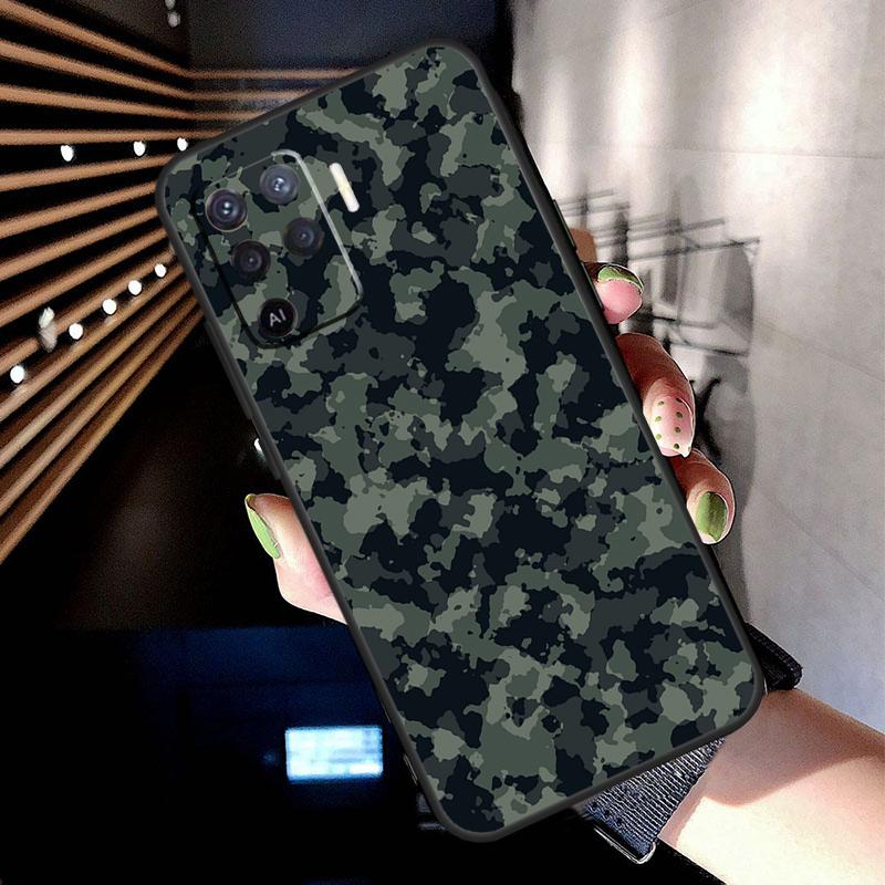 US ARMY Digital Camouflage Case For Oppo A74 A54 A94 A80 A60 A40 A18 A38 A58 A78 A98 A96 A76 A16 A15 A17 A57 A77 A5 Pro