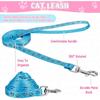 Auidy_6TXD 3 Pack Cat Harness and Leash Reflective Cat Harness Escape Proof for Walking Adjustable Kitten Harness for Small Medium Cats
