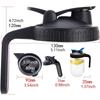 T02C!Jar Lids Wide Mouth,Flip Cap Lid With Handle With Leak-Proof Seal And Easy Pour Spout,Reusable Canning Lids