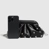 Trendy Shoulder Crossbody Clutch Bag with Mushroom Studs Chain Wrinkled Design Women's Fashion Underarm Bag for Multiple Occasions