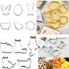Thanksgiving and Cat-Shaped Cookie Cutter Stainless Steel Biscuit Molds for Baking Pastry Fondant Cake Decoration Kitchen Tools