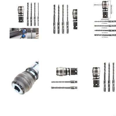 H7EE Efficient Electric Hammer Converter Conversion Head 6/8/10/12x150mm Drill Bit