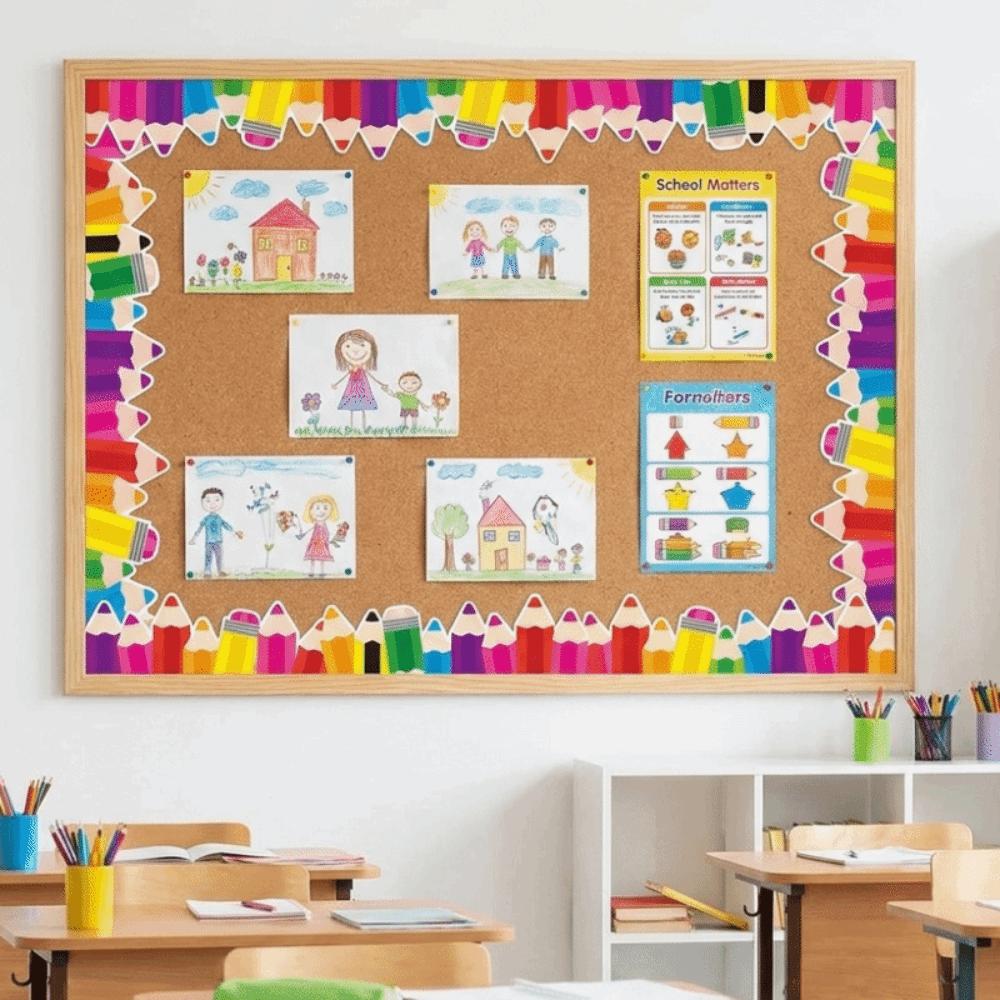 Colorful Border Sticker Roll Copperplate Paper Classroom Decorations  Classroom