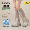 Disposable Plastic Shoe Covers Rain Thickened Long Footwear Boot Covers Shoes and Reusable Waterproof Rain Shoes Cover