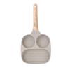 Three-in-One Non-stick Maifan Stone Breakfast Pan for Eggs & Burgers