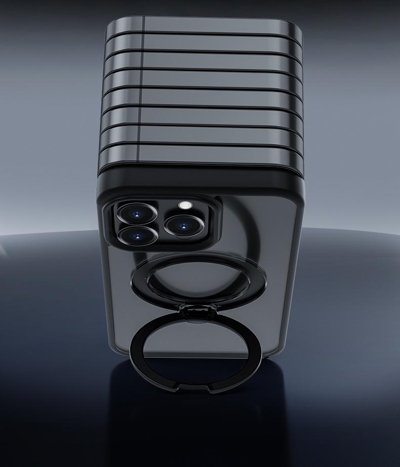 iPhone 16 Pro Max Rotating Magnetic Protective Case with 360° Bracket
