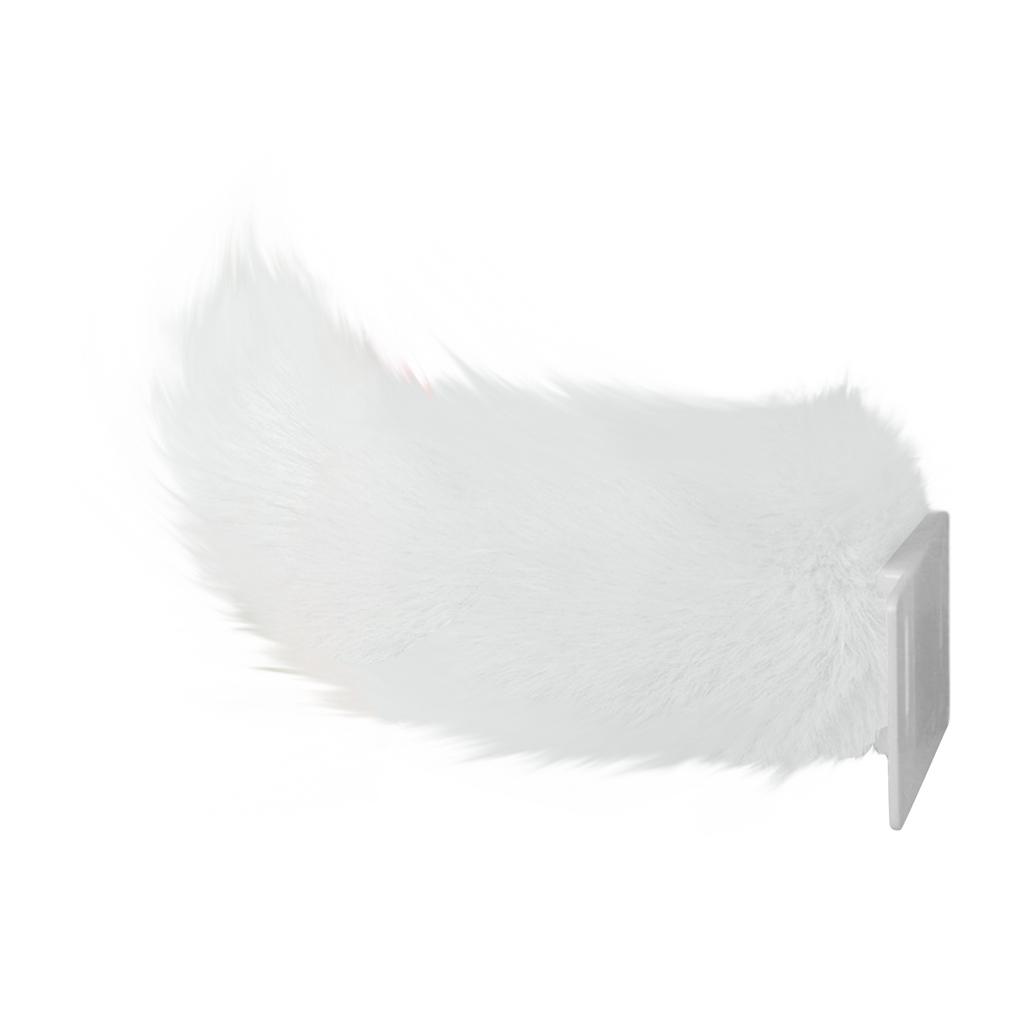 Electric Remote Control Plush Tail for Cars Electric Vehicles Sound Activated Faux Fur Tail Attachment for Vehicle Rear Decoration Single Color