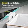 Kitchen Trash Can with Lid Wall Mounted Wastebasket Garbage Can for Cabinet Under Sink Compost Bin Recycle Bin 7/9L