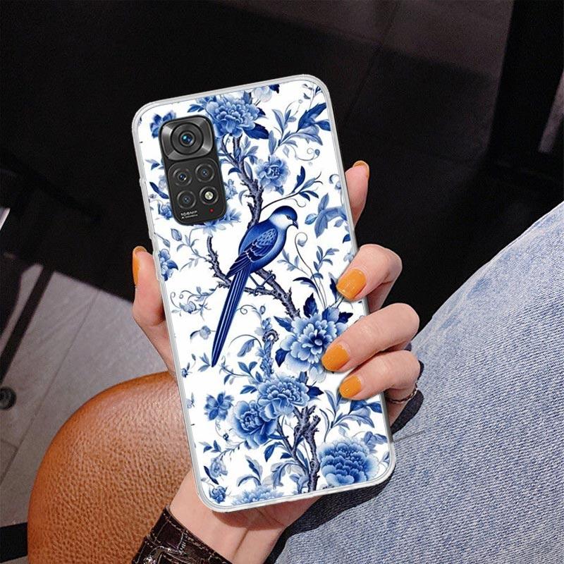 Blue And White Porcelain Phone Case For Xiaomi Redmi Note 15 14 13 12S 12 11 Pro Plus 14S 11S 11E 10 10S 11T 5G Personalized Cov