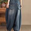 New Large size women's clothing Harlan Jeans loose lantern pants elastic radish casual pants