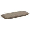 Back Cushion Taupe 140 X 50 Cm Microfiber Fabric