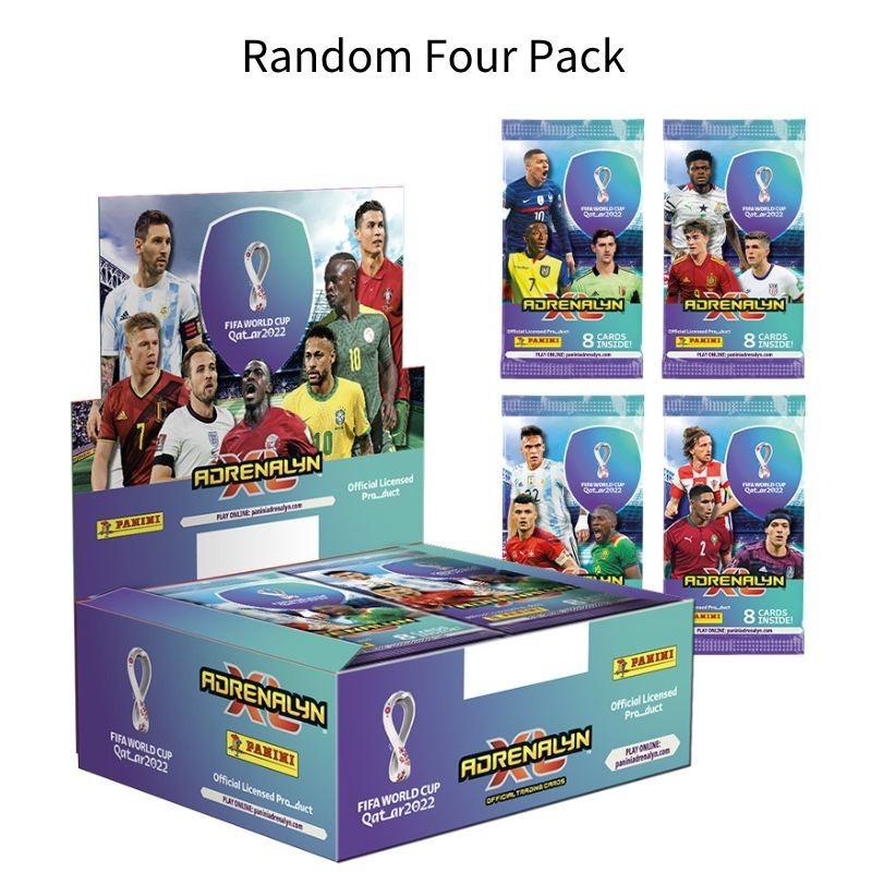 

Премиальный набор карточек Panini Чемпионат мира 2022 Звезды футбола Оригинальный Сделано в Италии Qatar 2022 4Pcs