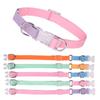 Pet Dog Collar Breathable Sweat-absorbing Contrast Color Collar With Adjustable Buckle Pet Neck