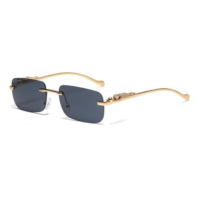 Frameless High Definition Sunglasses, Outdoor Anti-ultraviolet Box Fashion Sunglasses