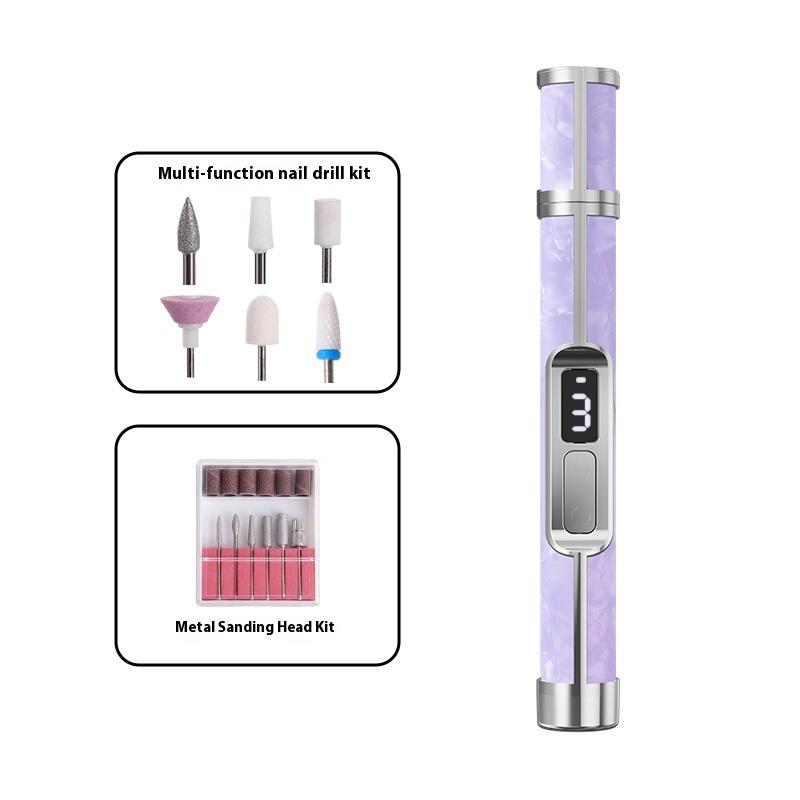 Nail Art Tools Professional Set Electrical  Adjustment Rechargeable Electric Nail Grinder Nail Art  Tools Sets For Home Salon