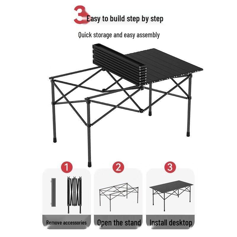OEING Outdoor Folding Table and Chair Set