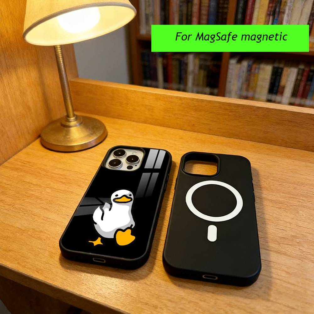 Funny D-DucK Goose memes Phone Case For iPhone17,16,15,14,13,12,11 Plus,Pro Magnetic with Magsafe Wireless Charging