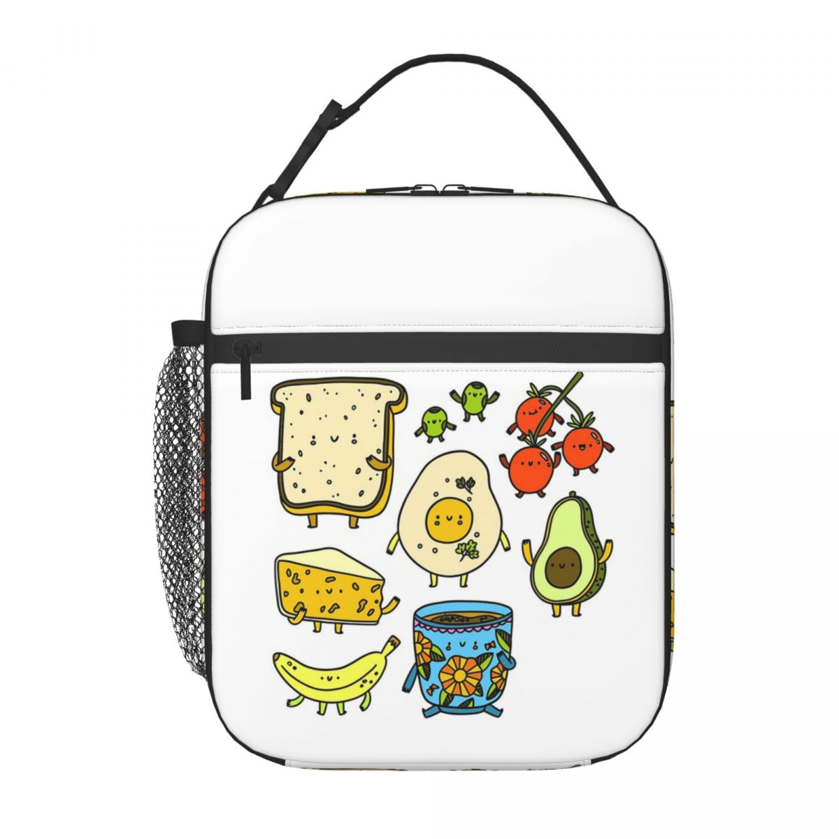 

Avocado Bread Cup Bottle Breakfast Insulated Lunch Bag for Women Cooler Thermal Food Box Tote Leakproof Lunch Boxes Container One Size