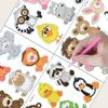 24PCS Diamond Painting Stickers Kits Art Crafts DIY Diamond Mosaic Sticker Handmade Animal Cartoon Stickers Diamond Art Sticker