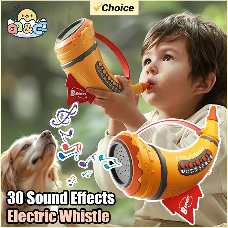 Non-Toxic 30 Animal Sound Electric Whistle Assembly Effects Simulation Calls Whistles Horn Toys Children Music Educational Toy Kids