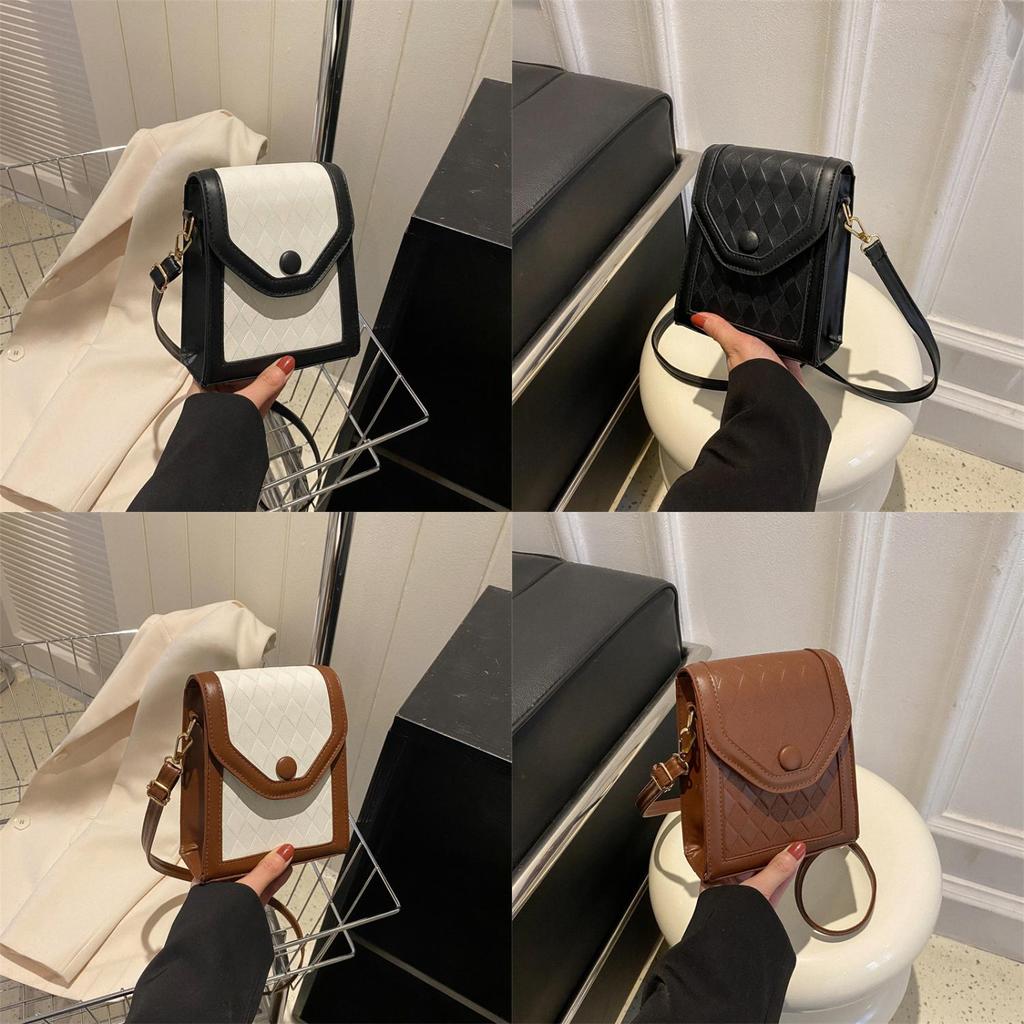 Trendy Pu Material Women's Small Square Bag 2023 Fashionable Spring Season Trend
