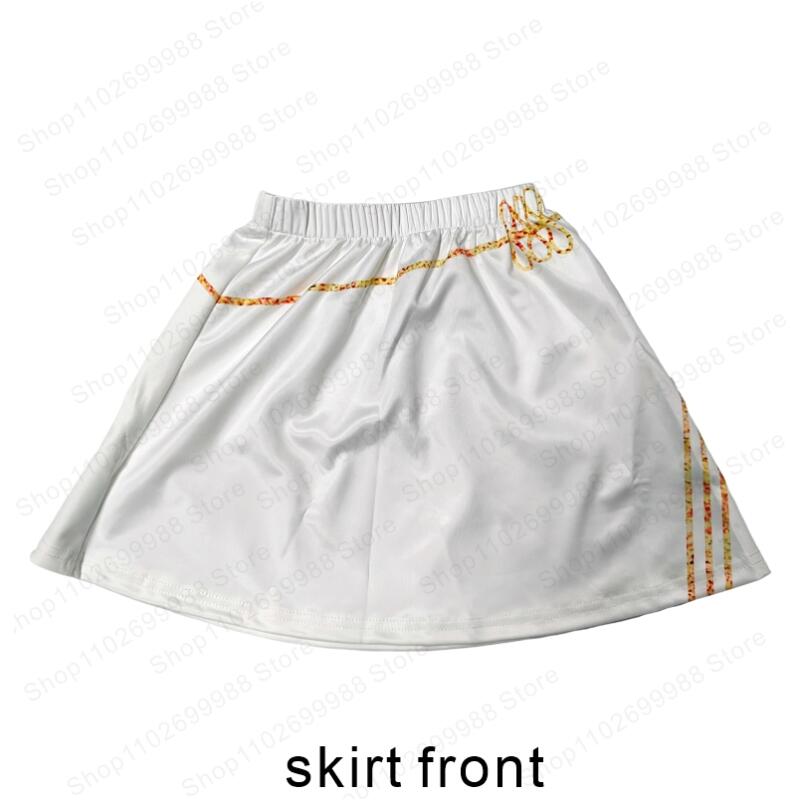 K-pop Démon Mira Hunters Cosplay Kostým pro Dívku Halloween Karneval Mira Huntrix Bílá 3dílná Uniforma Oblečení Dárek