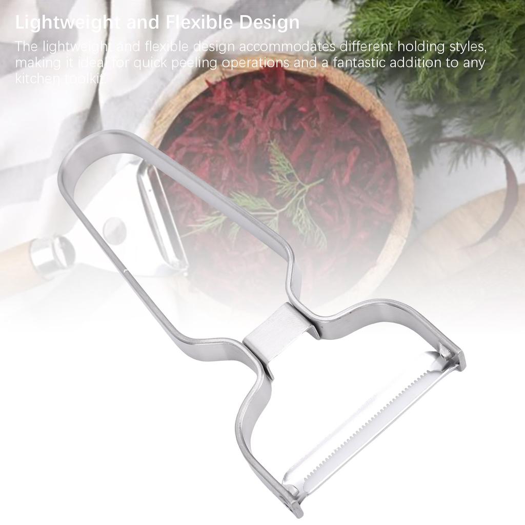 2PCS Vegetable Fruit Peeler Stainless Steel Easy Peeling Portable Kitchen Food Peeler for Cucumber Potato Travel