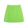 Women Fashion Green With Pockets Fitted Mini Skirt Vintage High Waist Button-Down Female Skirts Mujer Streetwear