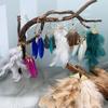 Bohemian Feather Tassel Drop Earrings Lightweight Hypoallergenic Handmade Feather Ear Drops Jewelry For Women