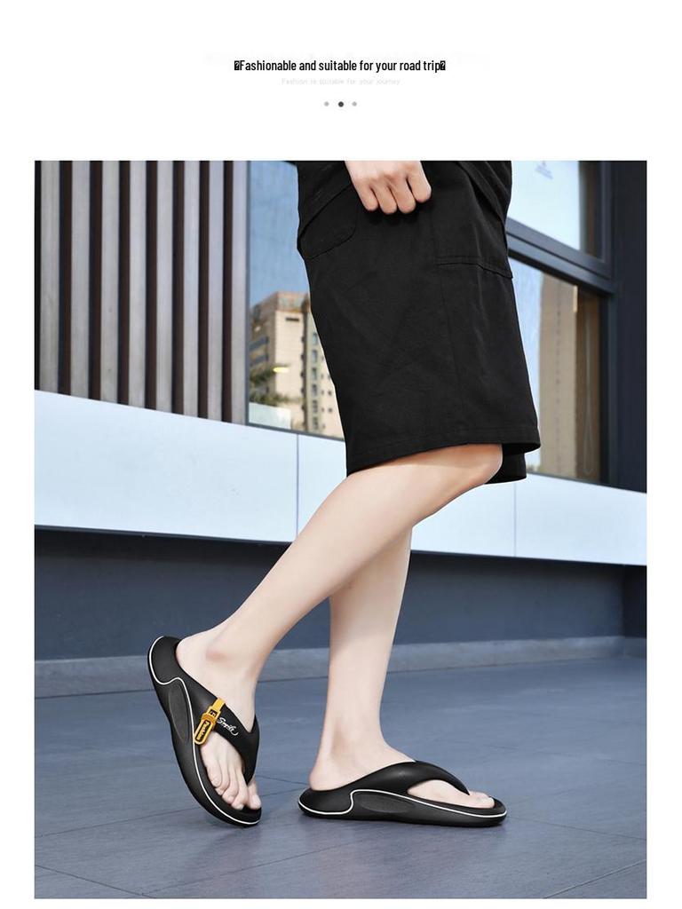 Men's Summer Flip-Flops: Cool, Non-Slip, Soft Sole, Deodorant Sports Sandals for Beachwear