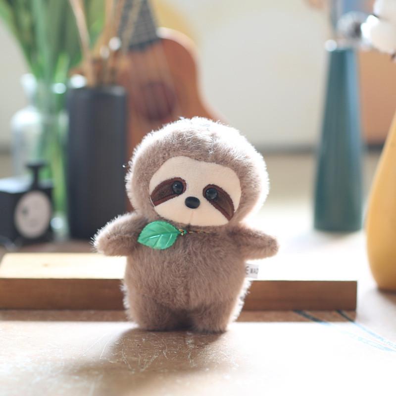 Panda Animal Monkey Soft Short Plush Keychain Stuffed Toy With Pp Cotton
