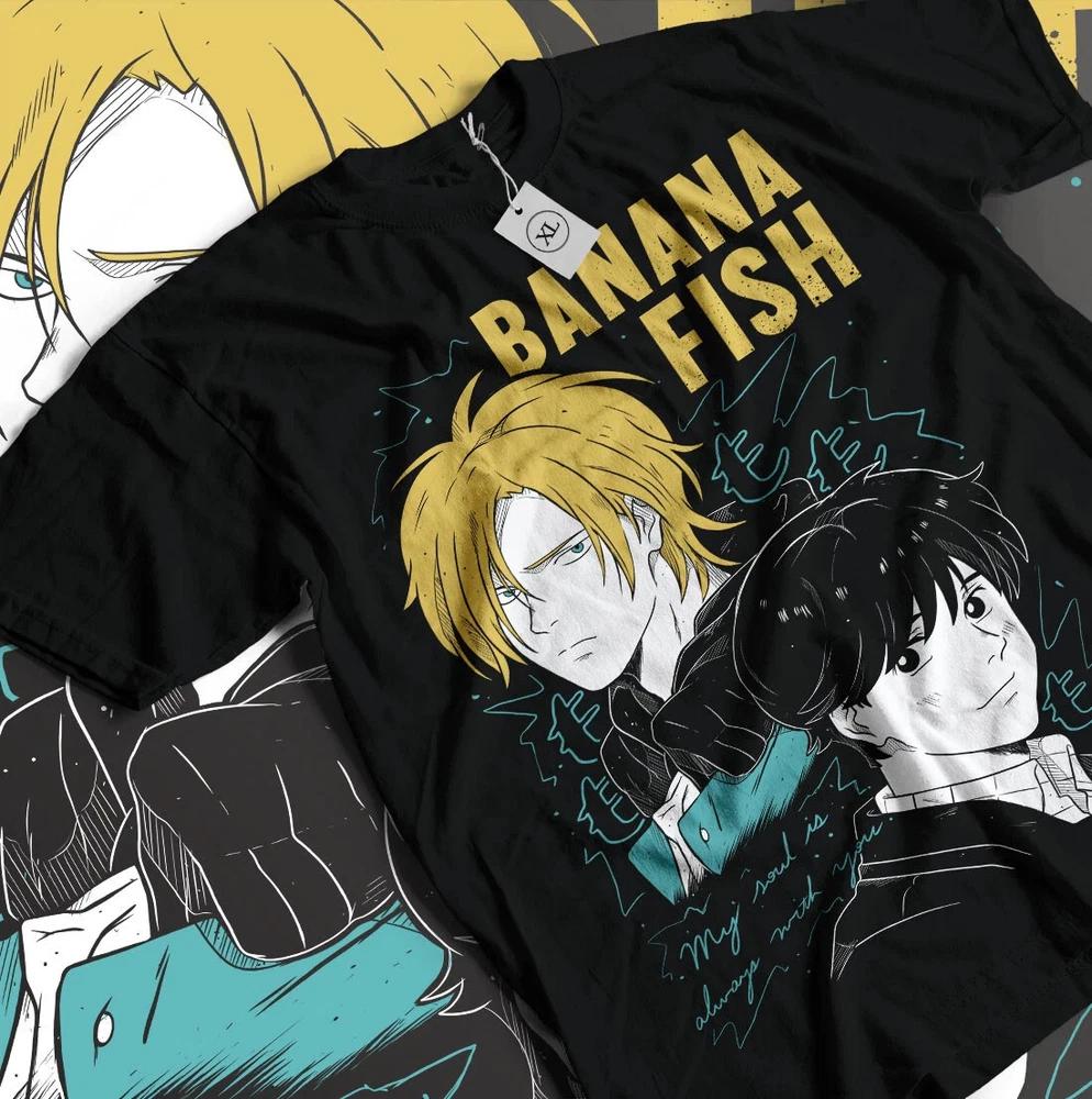 Banana Fish TShirt Ash Lynx Eiji Okumura Card Anime New S