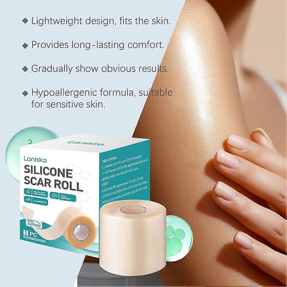 Silicone Scars Roll Hydrocolloid Roll for Scars Care Waterproof Invisibles Self-Adhesive Hydrocolloid Patch Bandages