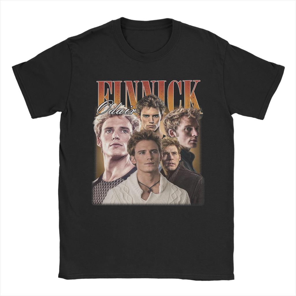 The Hunger Games Finnick Odair T Shirts Men 100 Cotton Amazing TShirts Round Collar Tee Shirt Short Sleeve Tops New Arrival