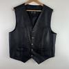 Men Vest Biker Motorcycle Hip Hop Waistcoat Male Faux Leather Punk Sleeveless Leather Vest Plus Size Loose Casual